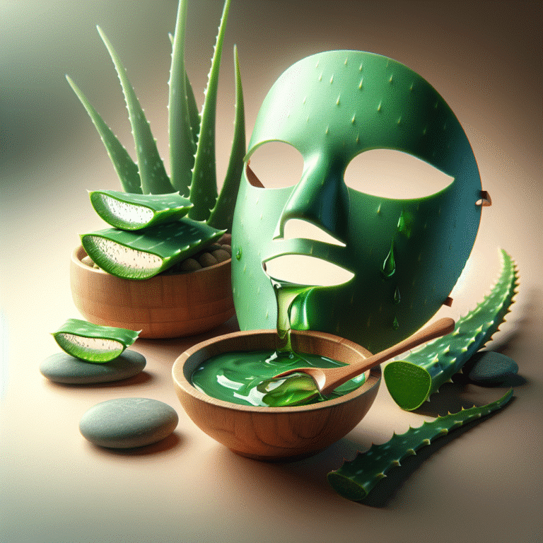 aloe vera face mask for dry and dull skin