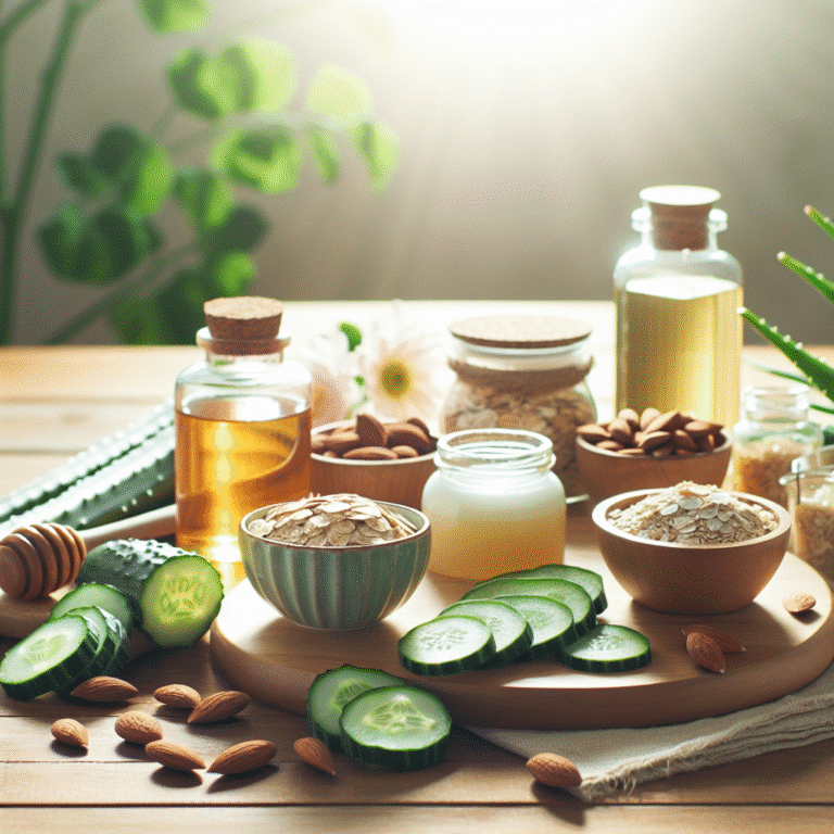 Crafting a skincare routine with natural ingredients