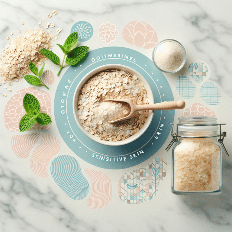 Soothe sensitive skin with an oatmeal body scrub