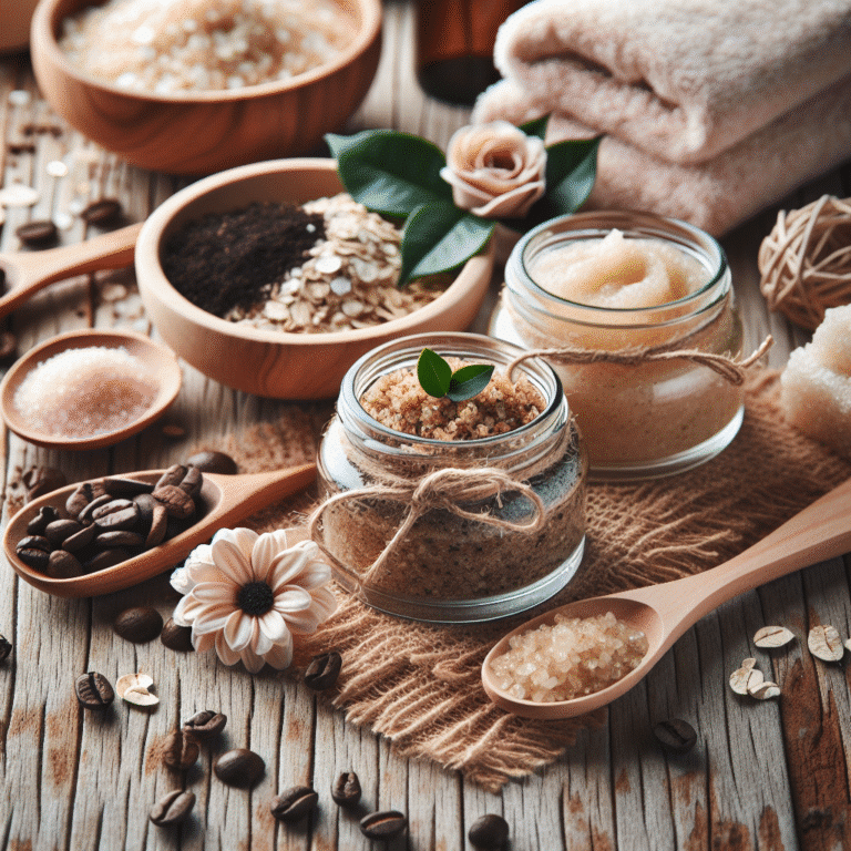 Natural exfoliating scrub recipes for silky skin