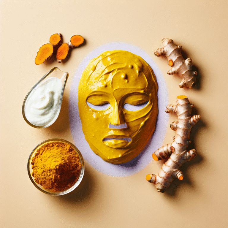DIY turmeric face mask for radiant skin