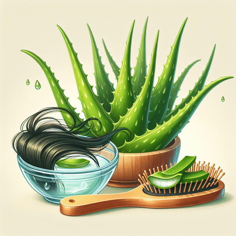 aloe vera hair mask for hair growth stimulation