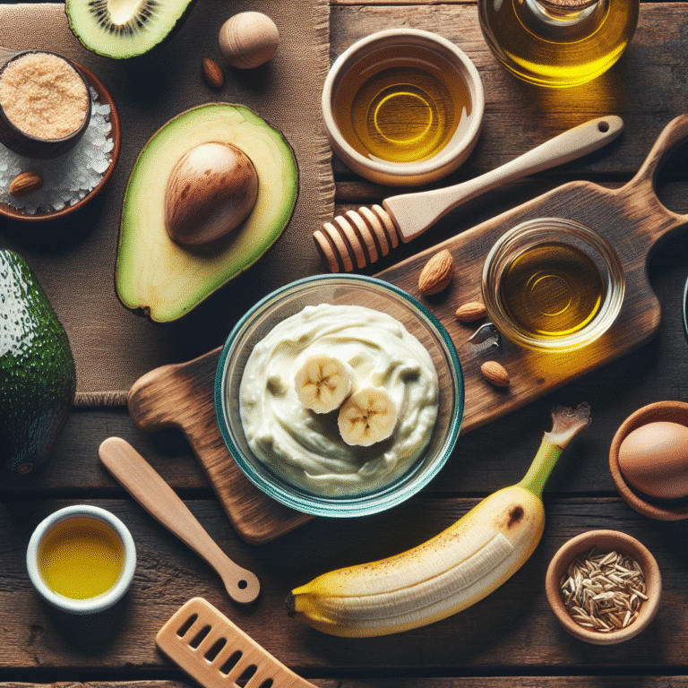 homemade hair mask for frizz control